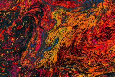 Soyut grunge sanat arkaplan dokusu renkli boya çıkıntıları ile