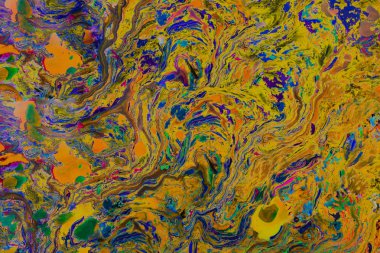 Soyut grunge sanat arkaplan dokusu renkli boya çıkıntıları ile