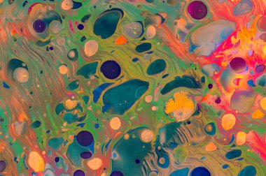 Soyut grunge sanat arkaplan dokusu renkli boya çıkıntıları ile