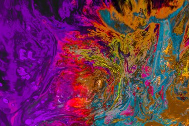 Soyut grunge sanat arkaplan dokusu renkli boya çıkıntıları ile