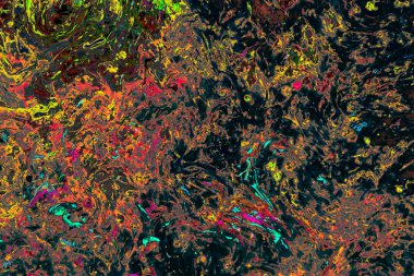 Soyut grunge sanat arkaplan dokusu renkli boya çıkıntıları ile