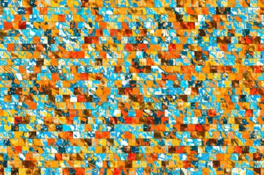 Arka plan doku olarak mozaik kompozisyon desen