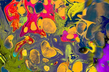 Soyut grunge sanat arkaplan dokusu renkli boya çıkıntıları ile