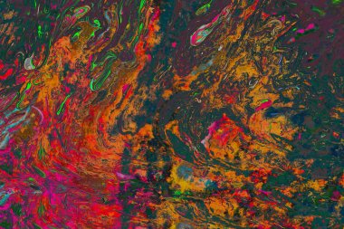 Soyut grunge sanat arkaplan dokusu renkli boya çıkıntıları ile