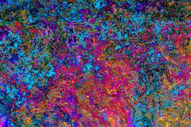 Soyut grunge sanat arkaplan dokusu renkli boya çıkıntıları ile