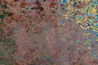 Soyut grunge sanat arkaplan dokusu renkli boya çıkıntıları ile