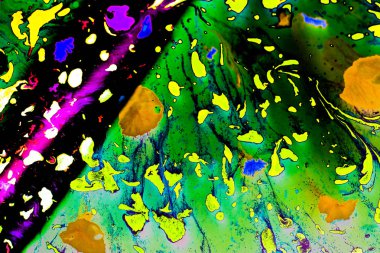 Soyut grunge sanat arkaplan dokusu renkli boya çıkıntıları ile