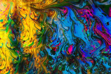 Soyut grunge sanat arkaplan dokusu renkli boya çıkıntıları ile