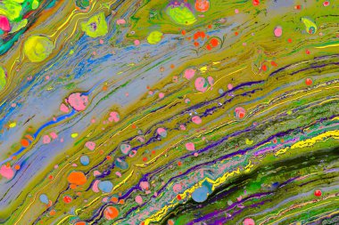 Soyut grunge sanat arkaplan dokusu renkli boya çıkıntıları ile