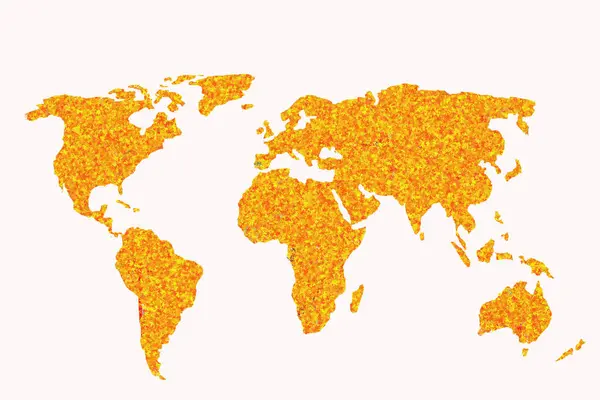 Aproximadamente bosquejado mapa del mundo como conceptos de negocios globales —  Fotos de Stock