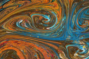 Soyut grunge sanat arkaplan dokusu renkli boya çıkıntıları ile