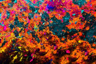 Soyut grunge sanat arkaplan dokusu renkli boya çıkıntıları ile