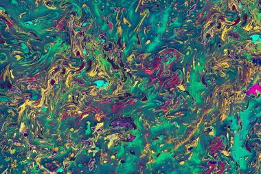 Soyut grunge sanat arkaplan dokusu renkli boya çıkıntıları ile