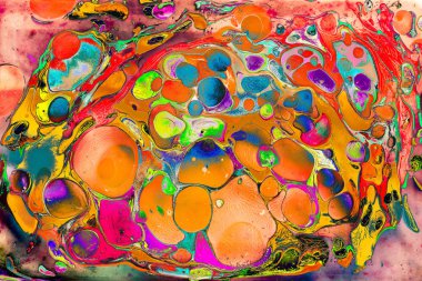 Soyut grunge sanat arkaplan dokusu renkli boya çıkıntıları ile