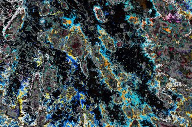 Soyut grunge sanat arkaplan dokusu renkli boya çıkıntıları ile