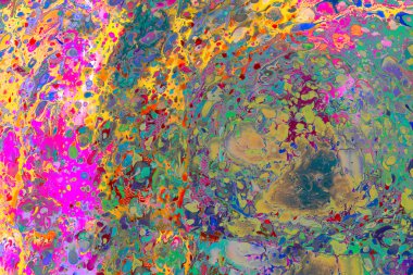 Soyut grunge sanat arkaplan dokusu renkli boya çıkıntıları ile