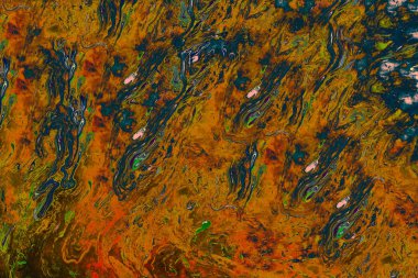 Soyut grunge sanat arkaplan dokusu renkli boya çıkıntıları ile