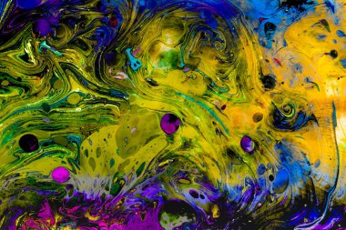 Soyut grunge sanat arkaplan dokusu renkli boya çıkıntıları ile