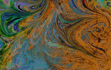 Soyut grunge sanat arkaplan dokusu renkli boya çıkıntıları ile