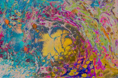 Soyut grunge sanat arkaplan dokusu renkli boya çıkıntıları ile