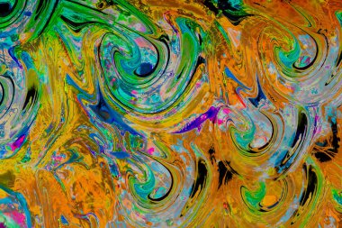 Soyut grunge sanat arkaplan dokusu renkli boya çıkıntıları ile