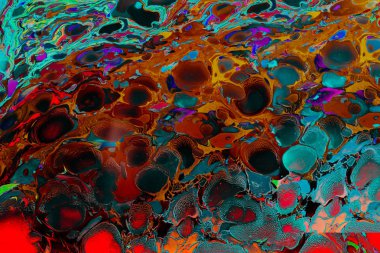 Soyut grunge sanat arkaplan dokusu renkli boya çıkıntıları ile