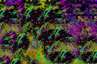 Soyut grunge sanat arkaplan dokusu renkli boya çıkıntıları ile