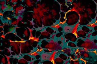 Soyut grunge sanat arkaplan dokusu renkli boya çıkıntıları ile