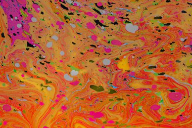 Soyut grunge sanat arkaplan dokusu renkli boya çıkıntıları ile