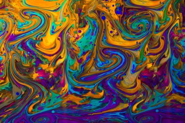 Soyut grunge sanat arkaplan dokusu renkli boya çıkıntıları ile