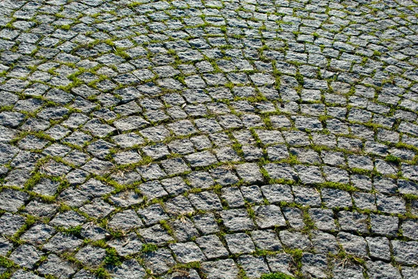 Cobblestone stone pavement background texture — Stock Photo, Image