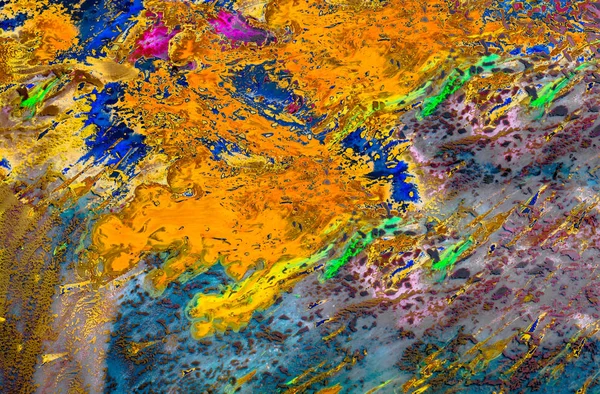 Textura de fundo arte grunge abstrato com lascas de tinta colorida — Fotografia de Stock