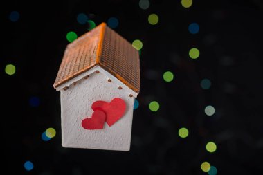  Kavram Sevgililer günü için evi seviyorum.