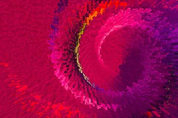 Spirale abstraite spirale circulaire colorée — Photo