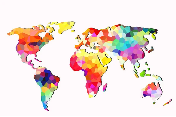 แผนที่โลกเป็นแนวคิดธุรกิจระดับโลก — ภาพถ่ายสต็อก