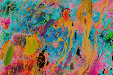 Soyut grunge sanat arkaplan dokusu renkli boya çıkıntıları ile