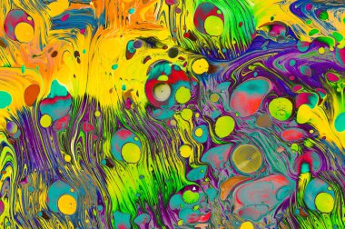 Soyut grunge sanat arkaplan dokusu renkli boya çıkıntıları ile