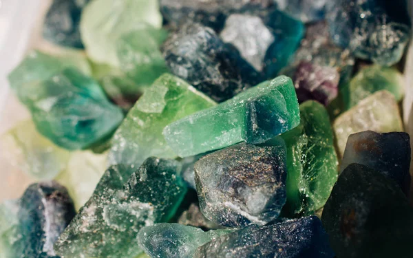 Fluorite Cabbing Rough Gems e Minerais — Fotografia de Stock