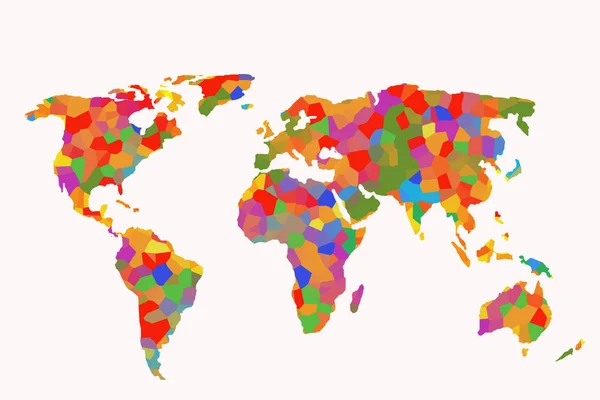 世界地図を世界のビジネスコンセプトとして大雑把にスケッチ — ストック写真
