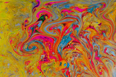 Soyut grunge sanat arkaplan dokusu renkli boya çıkıntıları ile