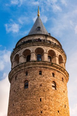  Istanbul 'daki antik çağlardan Galata Kulesi