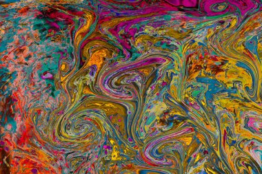 Soyut grunge sanat arkaplan dokusu renkli boya çıkıntıları ile
