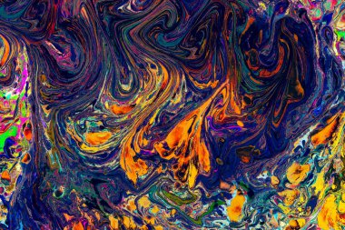 Soyut grunge sanat arkaplan dokusu renkli boya çıkıntıları ile