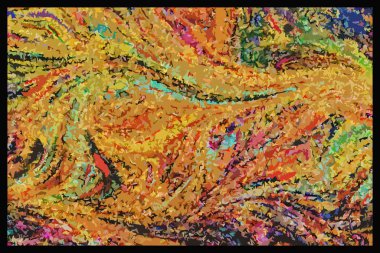 Soyut grunge sanat arkaplan dokusu renkli boya çıkıntıları ile