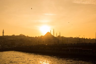 Istanbul Cityscape ile ünlü bina siluet
