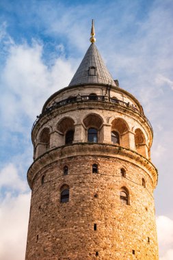  Istanbul 'daki antik çağlardan Galata Kulesi