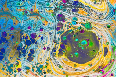 Soyut grunge sanat arkaplan dokusu renkli boya çıkıntıları ile