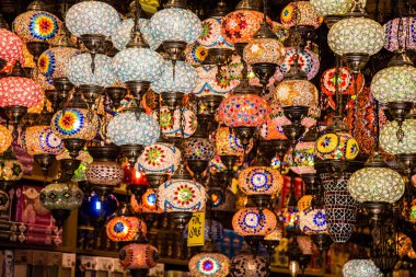 Osmanlı lambalar kapalı çarşı gelen Mozaik 