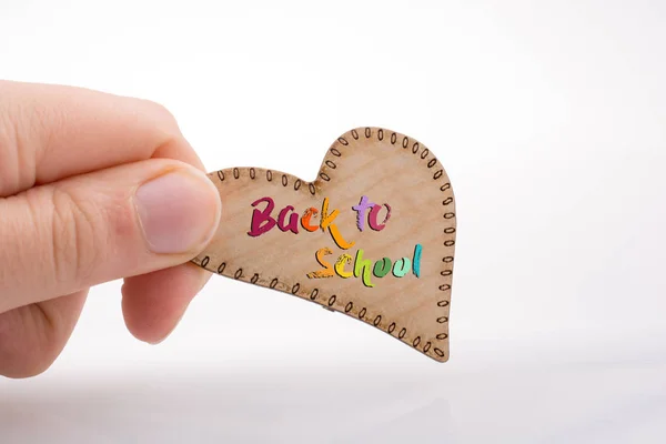 Heart shaped wooden object — Stock Photo, Image