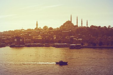 Istanbul Cityscape ile ünlü bina siluet